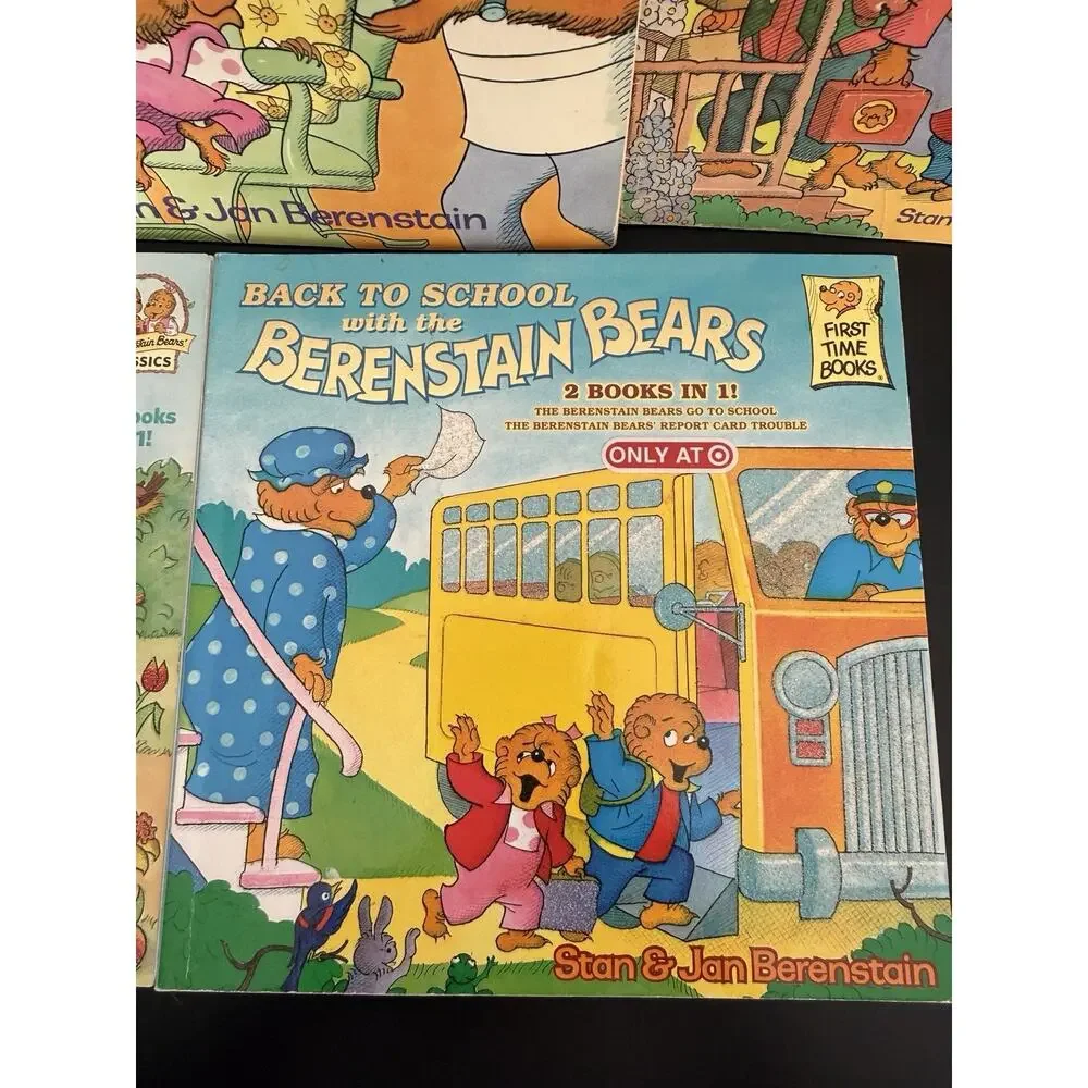 Berenstain Bears 5 Book Lot Classics Dentist Grandma Easter Back to School